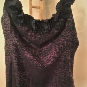 Maggy London Brown/Black dress Size 14 NWT